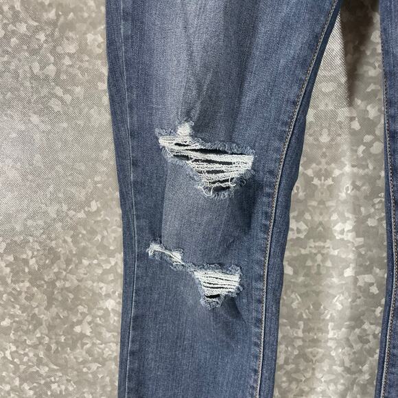 Paige Verdugo Ankle Women's Distressed Medium Wash Skinny Jeans - Size 29 - Mid - Picture 3 of 8